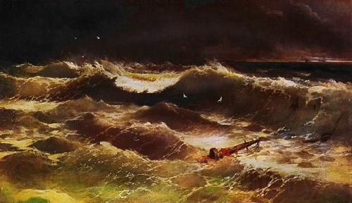 Ivan Aivazovsky Storm Germany oil painting art